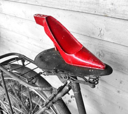 Red Shoes 1950s Display